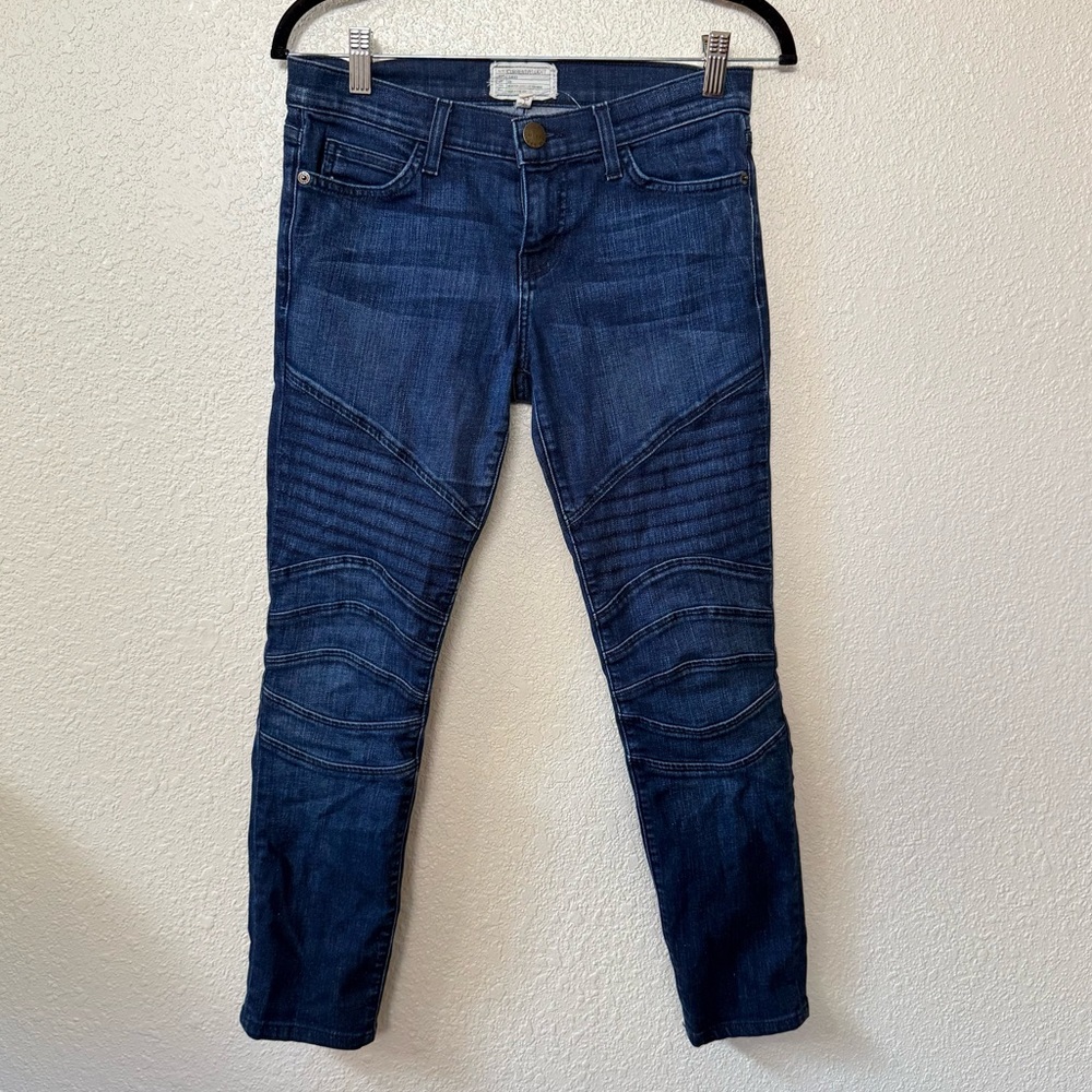 Current/Elliott Dark Wash The Moto Skinny Ankle Jeans Size 26